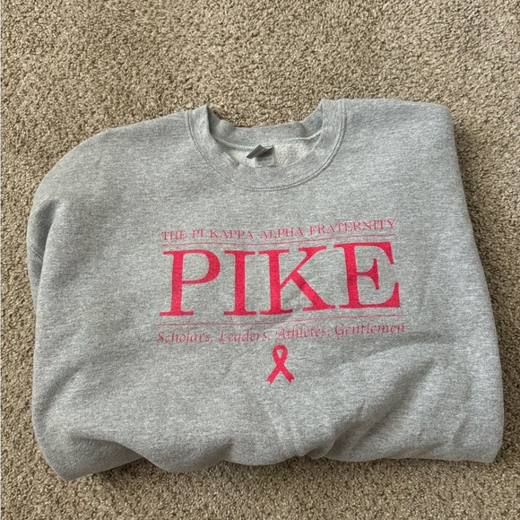 Gray PIKE Fraternity Sweatshirt - Picture 1 of 2